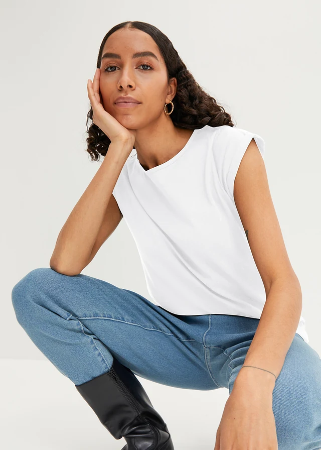 White pure cotton T-shirt